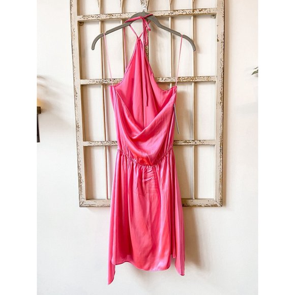 Amanda Uprichard Marrone Silk Halter Mini Dress - Picture 9 of 10